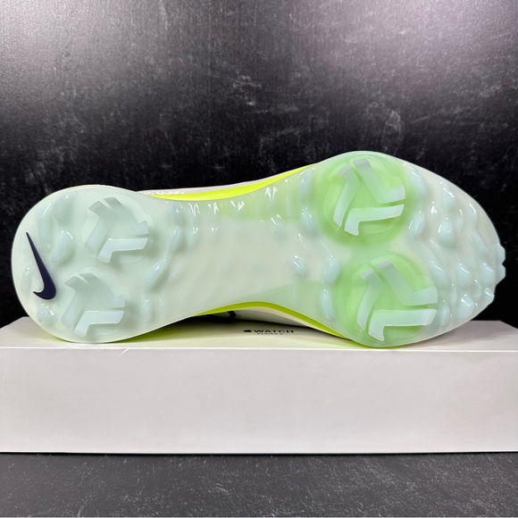 AIR ZOOM INFINITY TOUR NEXT% MENS SPIKED GOLF SHOES SIZE 8.5 WHITE GREEN NEW - Picture 4 of 10